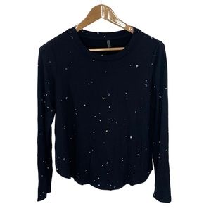 Z Supply scattered gold and silver celestial print Crewneck long sleeve size S